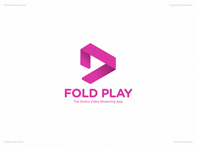 Fold Play | Day 42 Logo of Daily Random Logo Challenge creative elephant daily logo challenge daily random logo dribbble experience