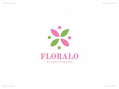 Floralo | Day 44 Logo of Daily Random Logo Challenge