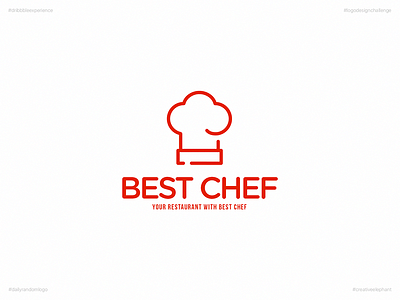 Best Chef | Day 46 Logo of Daily Random Logo Challenge creative elephant daily logo challenge daily random logo dribbble experience