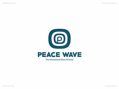 Peace Wave | Day 50 Logo of Daily Random Logo Challenge creative elephant daily logo challenge daily random logo dribbble experience