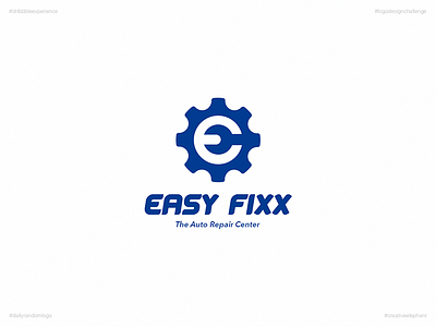 Easy Fixx | Day 52 Logo of Daily Random Logo Challenge creative elephant daily logo challenge daily random logo dribbble experience