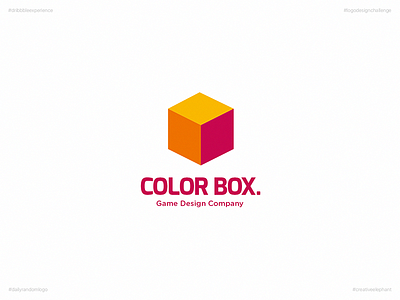 Color Box. | Day 54 Logo of Daily Random Logo Challenge creative elephant daily logo challenge daily random logo dribbble experience