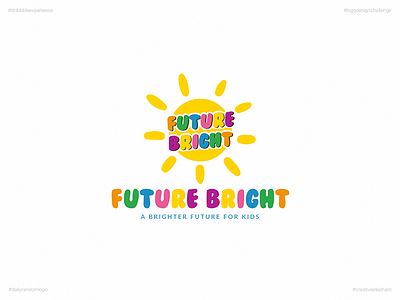 Future Bright | Day 62 Logo of Daily Random Logo Challenge creative elephant daily logo challenge daily random logo dribbble experience