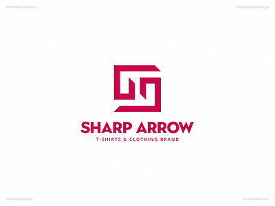 Sharp Arrow | Day 67 Logo of Daily Random Logo Challenge creative elephant daily logo challenge daily random logo design dribbble experience logo myanmar