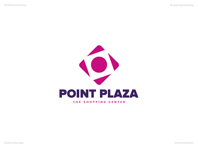 Point Plaza | Day 70 Logo of Daily Random Logo Challenge creative creative elephant daily logo challenge daily random logo design dribbble experience logo myanmar