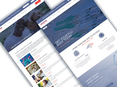 Maxem Health Urgent Care | Healthcare Web Design branding design graphic design healthcare healthcare web design logo modern modern web design ui web design website design