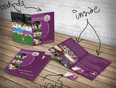 School Folder Design branding business card design folder graphic design illustration logo photoshop school vector