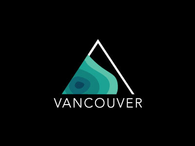 city of vancouver b.c. logo (concept) logo mountain ripple vancouver