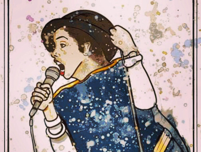 Poly Styrene From X-Ray Specs. Summer 2020 art hand drawn illustration music poly styrene pop culture portrait punk