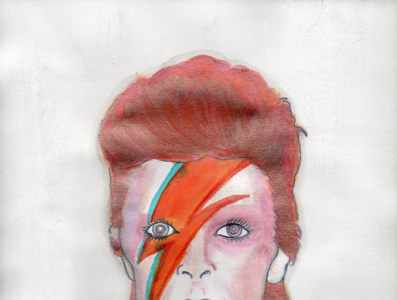 David Bowie. art bowie david bowie hand drawn illustration music pop culture portrait