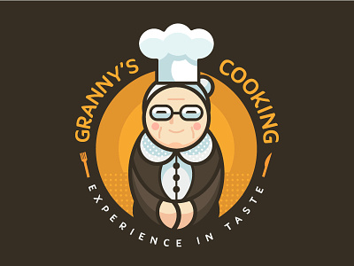 Grannys Cooking4 cooking food icon illustration logo old old woman sketch woman