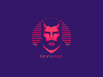 Devil Pro2 black and white devil. pro logo man man logo professional strong