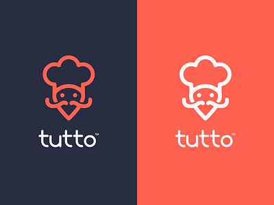 Tutto V2 deliver delivery food food delivery food logo location mobile app restaurant simple