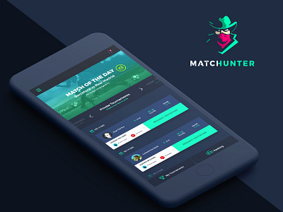 Matchunter App Page betting challenge football game hunt hunter mobile game social sport tournament