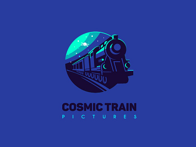 Cosmic Train V2.2.J classic cosmic movie picture production retro space train train logo video