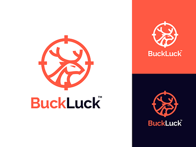 Buckluck V1.3 animal buck bucked deer hunt hunting logo luck online store shot store strong
