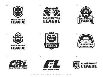 Clash Royale League Aproved Logo and Proposals calsh royale clash clash royale league e sports egames esports game king league logos play supercell