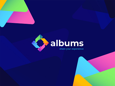 albums v3 albums app app design app icon brand brand identity branding colorful folder folders icon logo logo design logo design branding share simple social app startup