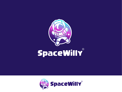 space willy brand brand design cute cute logo funny game gaming gaming logo gaminglogo logo design logodesign retro simple space spaceman spaceship