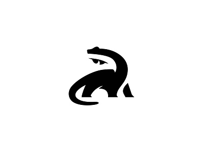 Dinosaur and Eagle Negative Space Mark