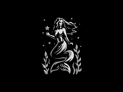Mermaid Logo animation beauty branding cormaid girl logo mermaid ocean sea spa star woman