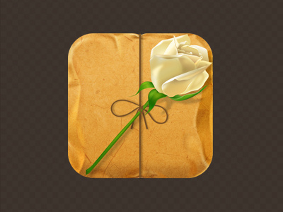 Secret of Love flower icon iphone letter rose