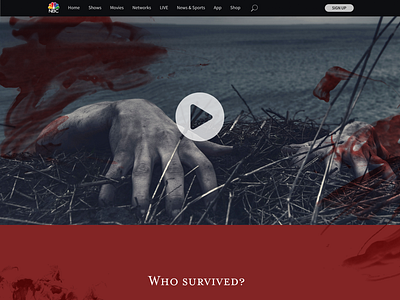 Daily UI: 003 Hannibal Season 4 Landing Page