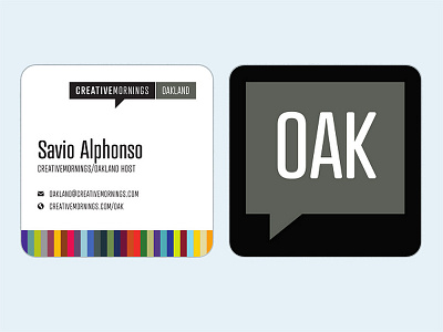 CreativeMornings/OAK Bizcard