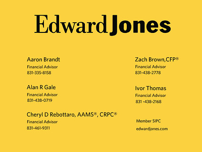 Edward Jones Banner