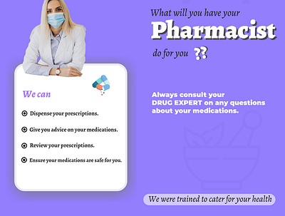 A pharmacist 3d design graphic design ui