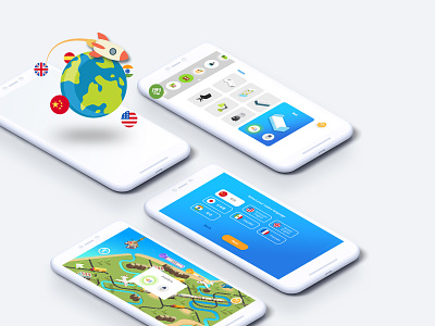 Educational game app UI design