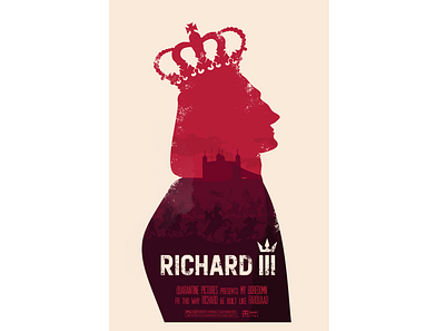 Richard III Movie Poster design flat illustration movie movieposter photoshop poster shakespeare