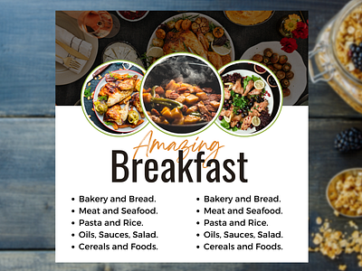 Breakfast menu - Modern design by canva breakfast menu canva canva design canva expert canva template design food graphic design