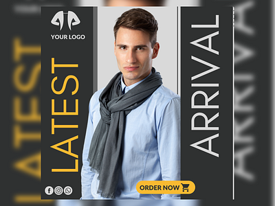 Men's fashion canva template for FREE