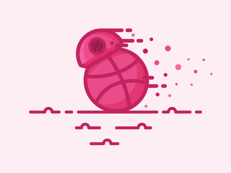 DB-8 dribbble star wars bb-8