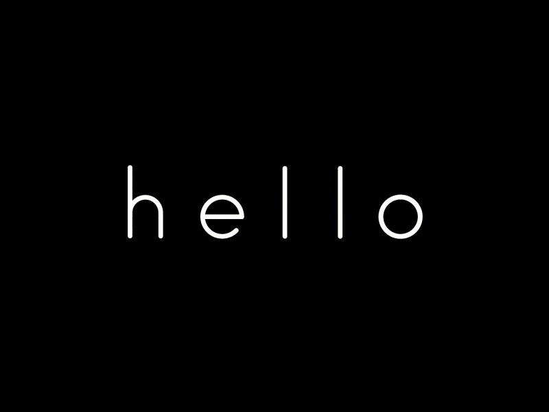 Animated Font Dot To Letter