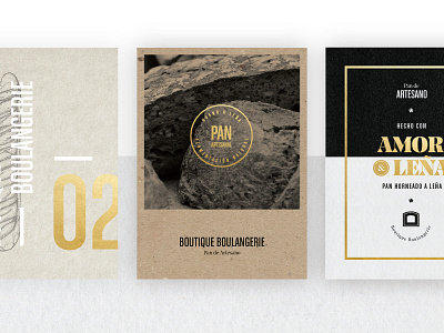 Pan De Artesano art bakery boulangerie boutique brand branding bread foil food gold gourmet logo