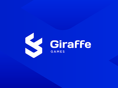 Giraffe Games - Logo proposal blue brand branding game gamer icon identity logo modern sport sporty