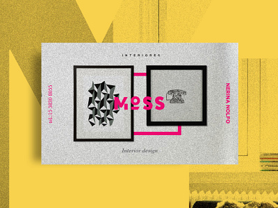 Moss - business cards brand branding business cards house logo may pink poster yellow