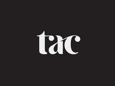 TAC brand branding cellar logo premium serif type wine