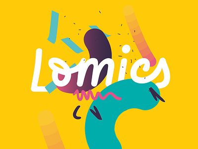 A glace at the Lomics proposal app branding brush comic social story storytelling