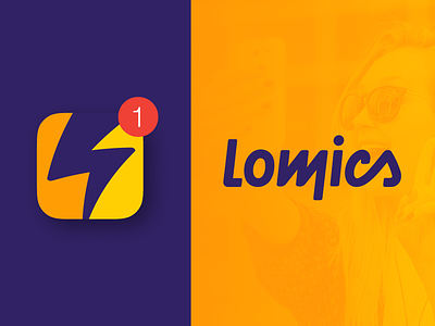 Rebranding for Lomics app branding comic icon rebranding story storytelling