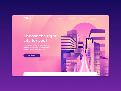 Cities. landing page