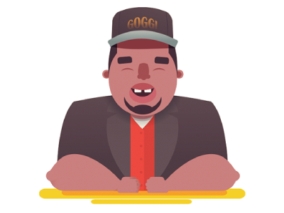 Patrice O'Neal character illustration vector