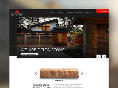 Delta Stone Website Redesign architecture construction luxury ui ux web website