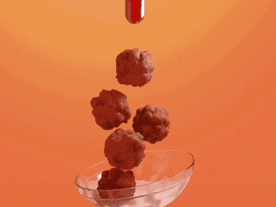 Chilli sauce drippin' 3d animation branding campaign design food gif illustration