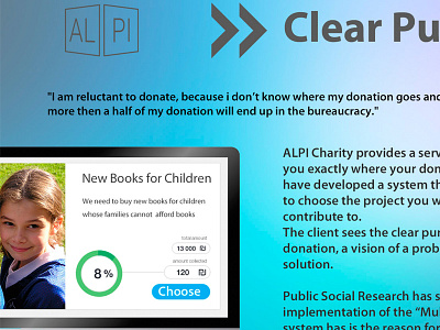 ALPI Charity design front end back end ios android