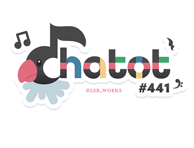 Chatot #441 [Logo Practice] chatot clipstudiopaint design graphic design illustration logo pokemon practice typography