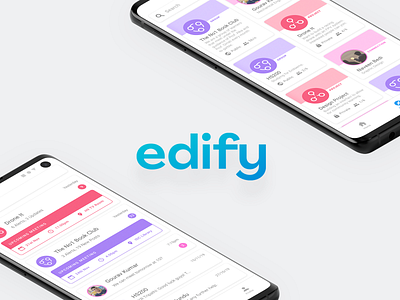 Edify | Educational Collaboration App android app collaboration education logo mobile ui ux