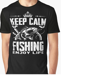 Keep Calm And Go Fishing design graphic design illustration keep calm and go fishing
